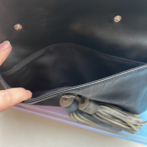 88 Handbag 👜 Tassel Black and Blue crossbody - Picture 4 of 8